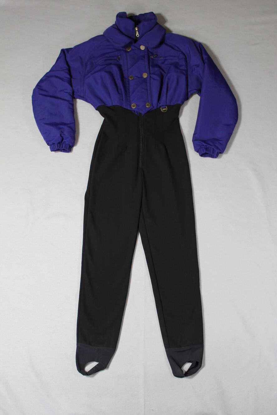 NILS Skiwear One Piece Snowsuit Jumpsuit Womens 10 Stirrup Legs